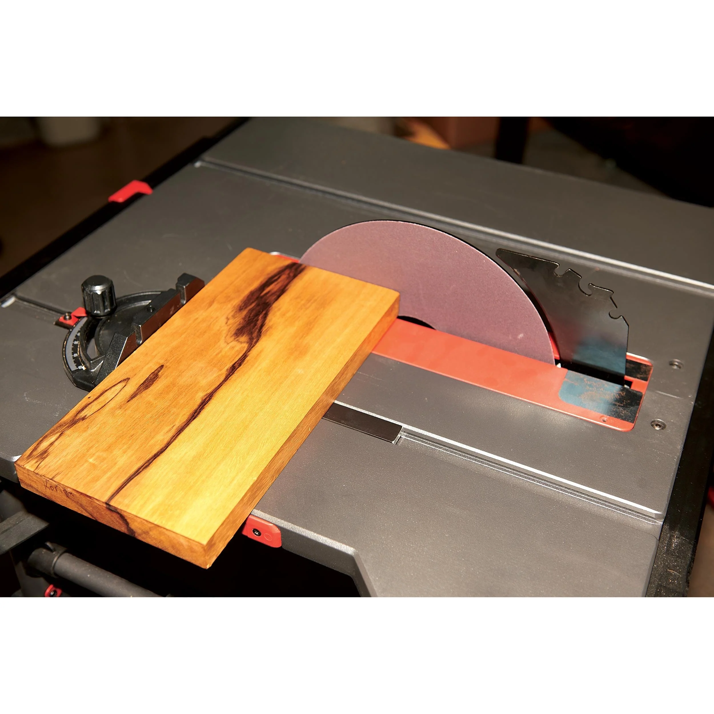 10" Table Saw Sanding Disc and Calibration Plate - Image 7
