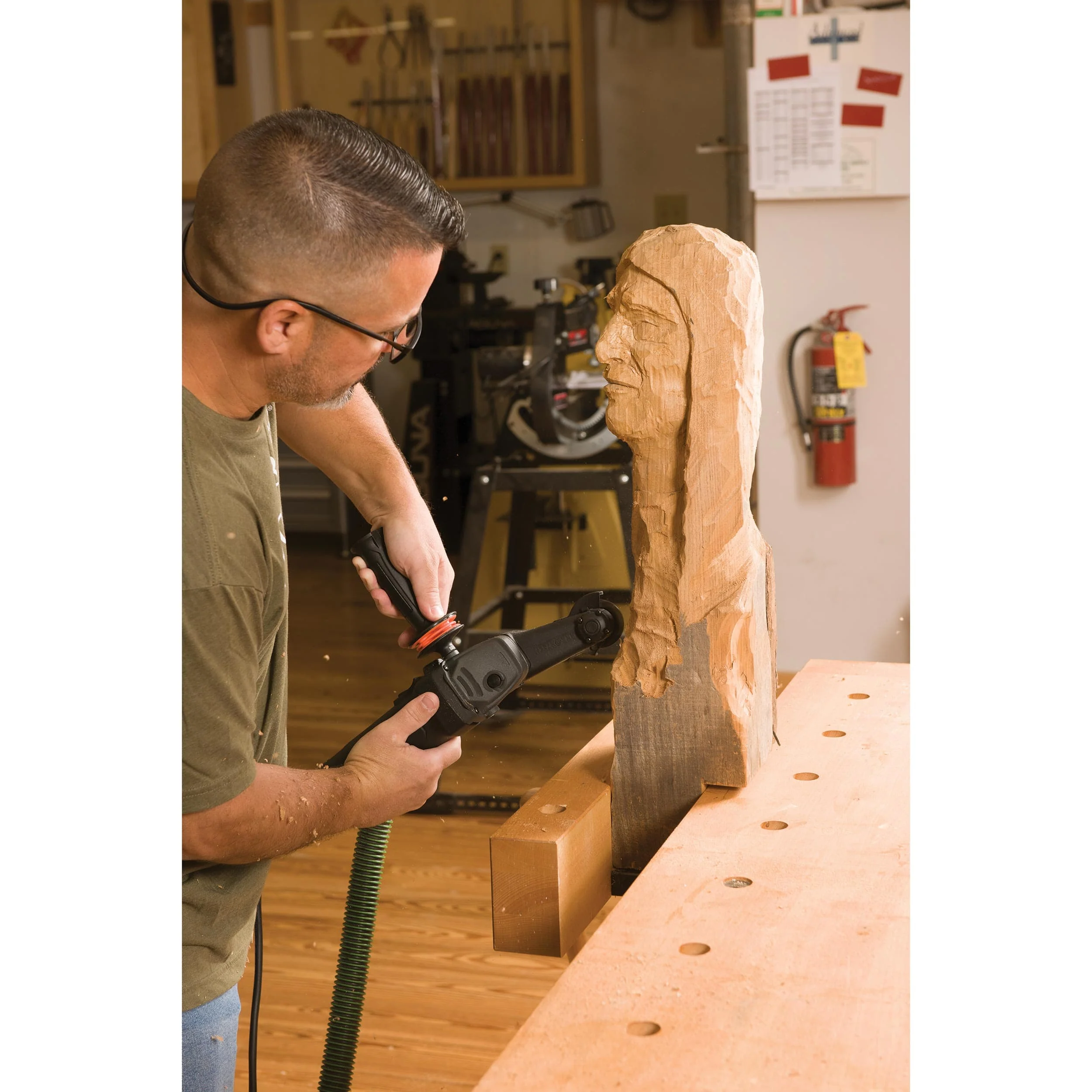 Mini Carver with Carbide Blade and Sanding Disc Assortment - Image 10