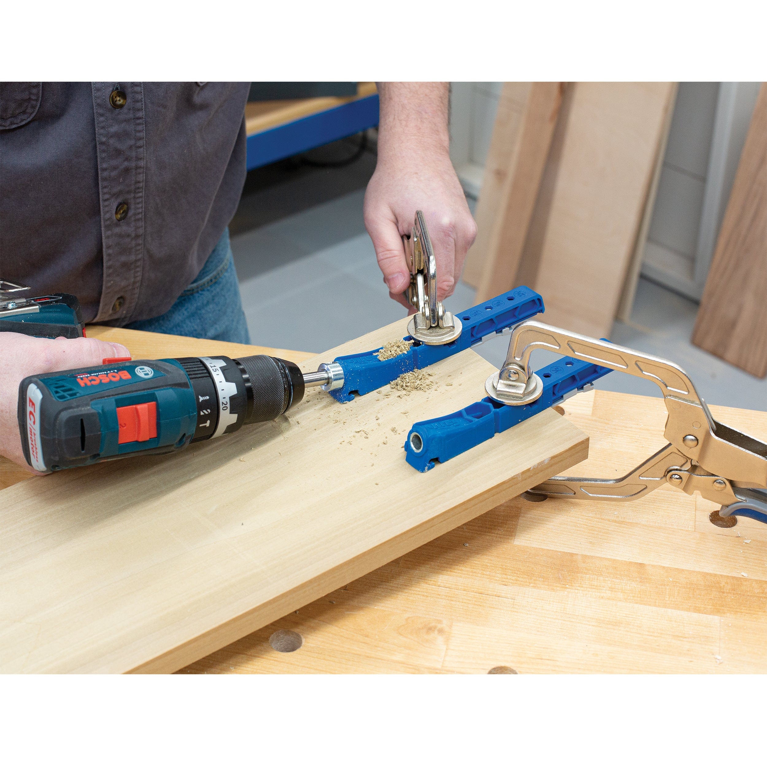 Double Drill Guide 320 Pocket-Hole Jig - Image 3
