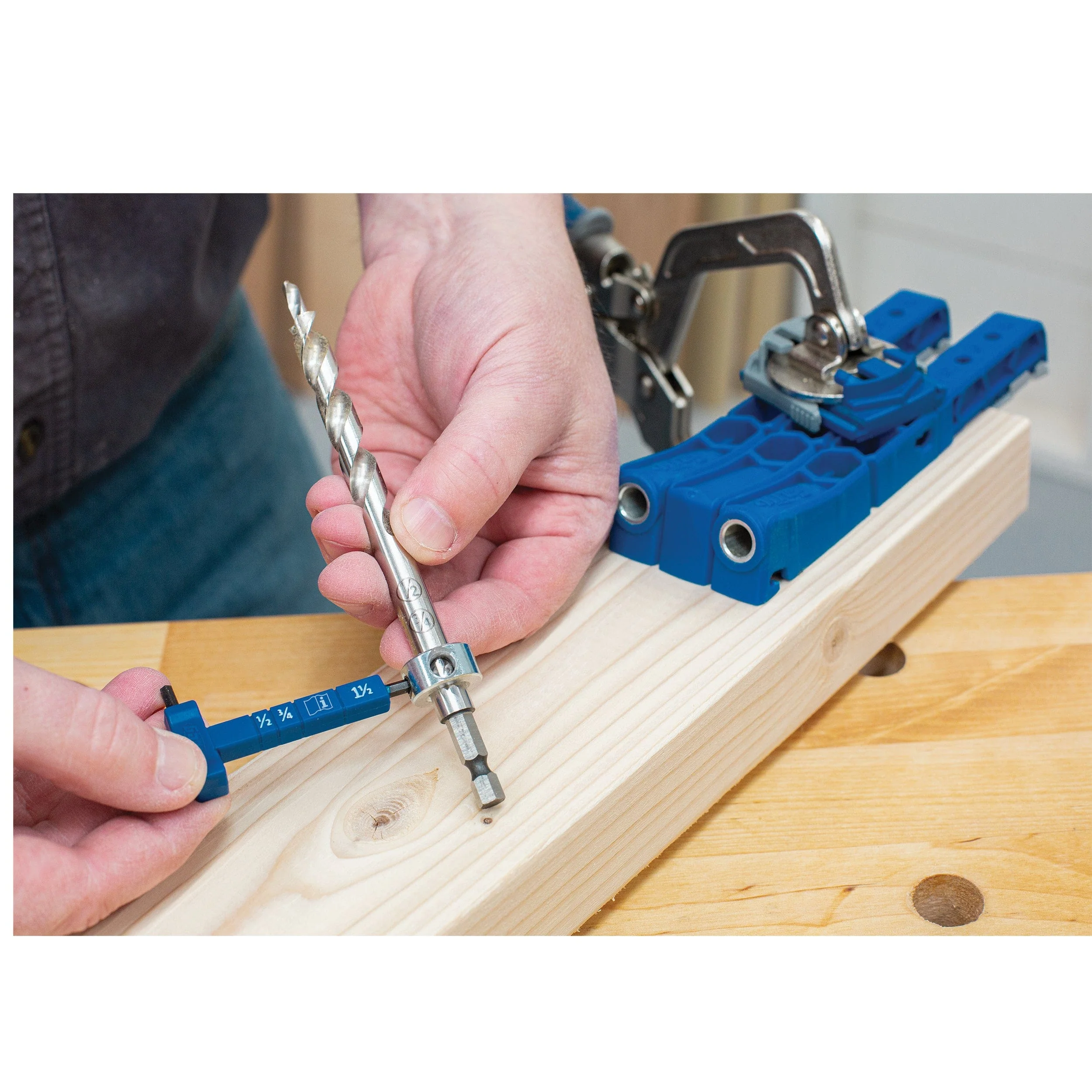 Double Drill Guide 320 Pocket-Hole Jig - Image 5