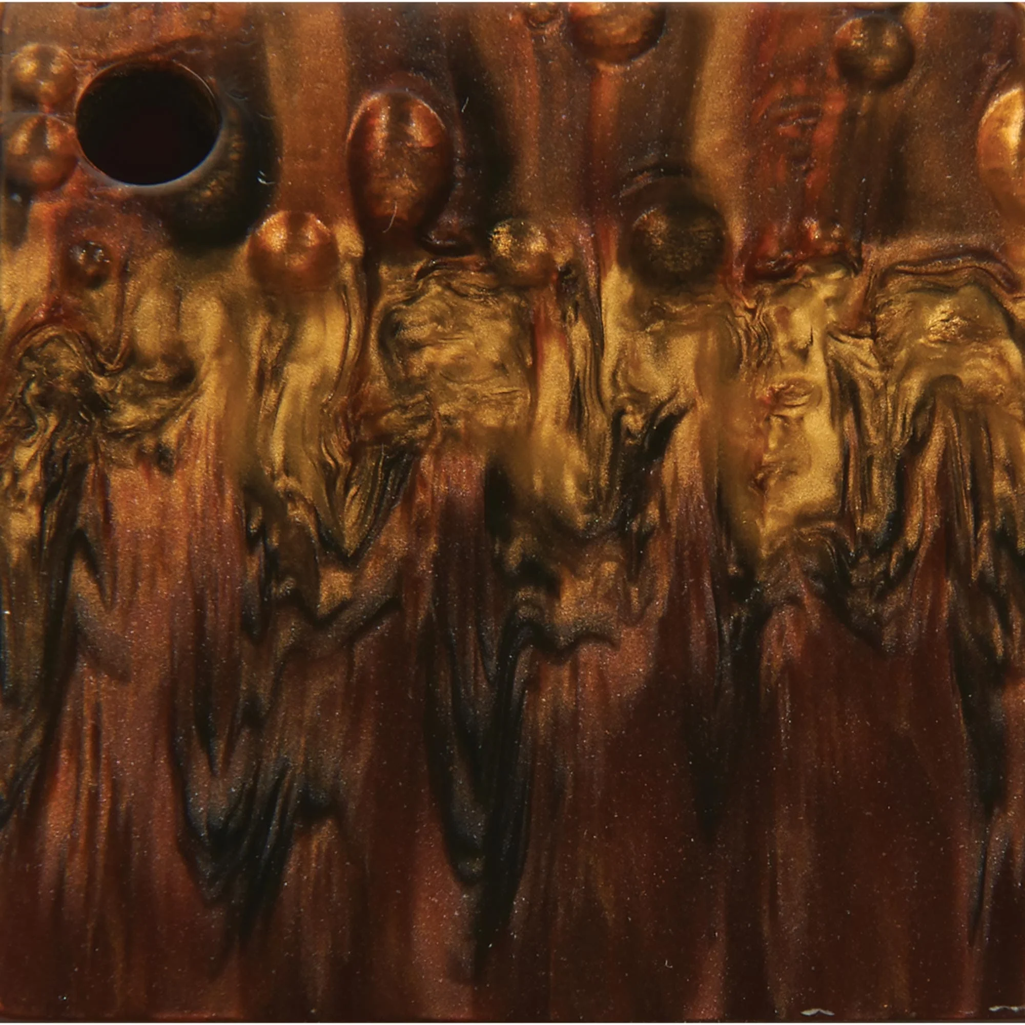 Poly Resin Knife Scales - 15/64" x 2" x 7" - Tigers Eye - Pair - Image 4