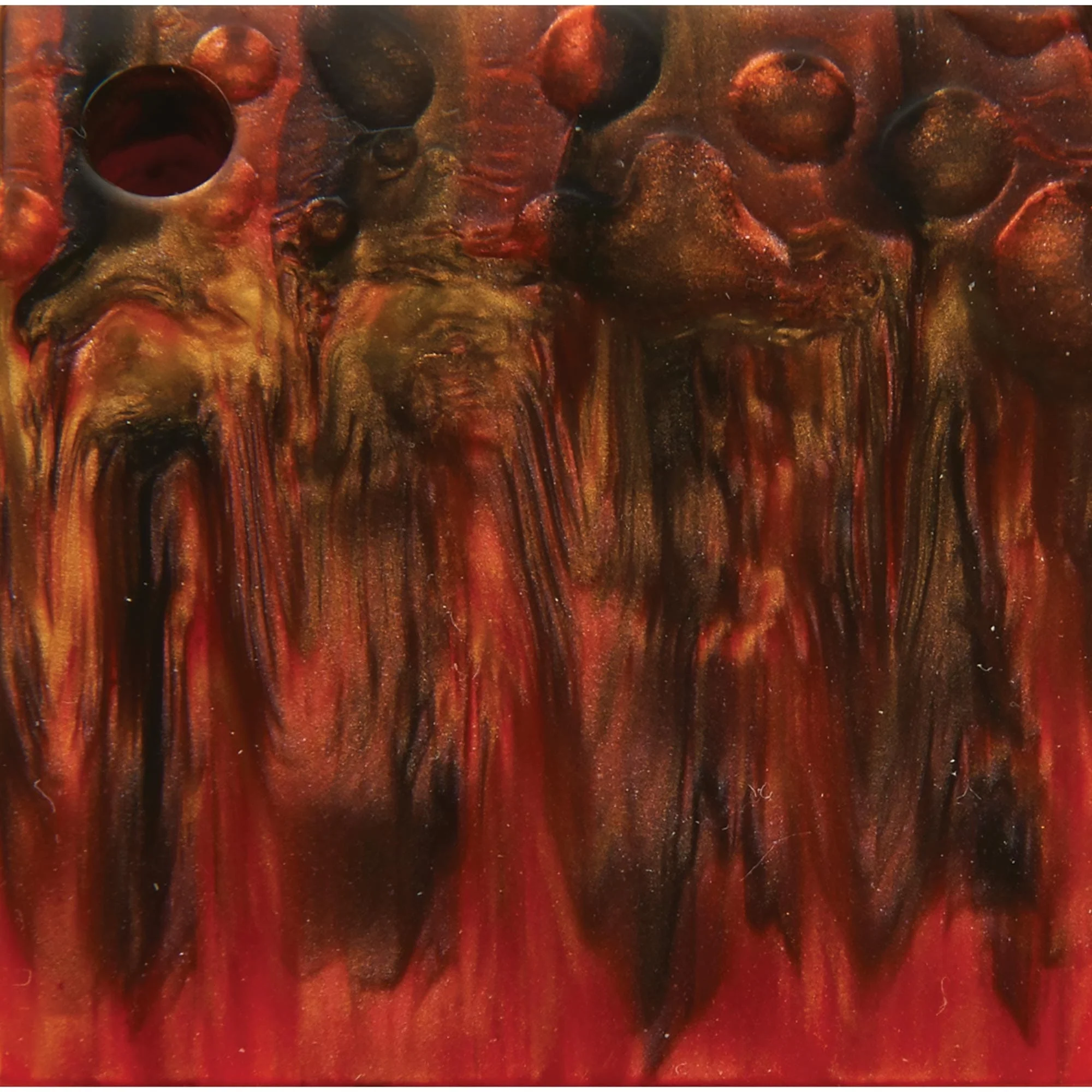 Poly Resin Knife Scales - 3/8" x 2" x 7" - Molten Lava - Pair - Image 5